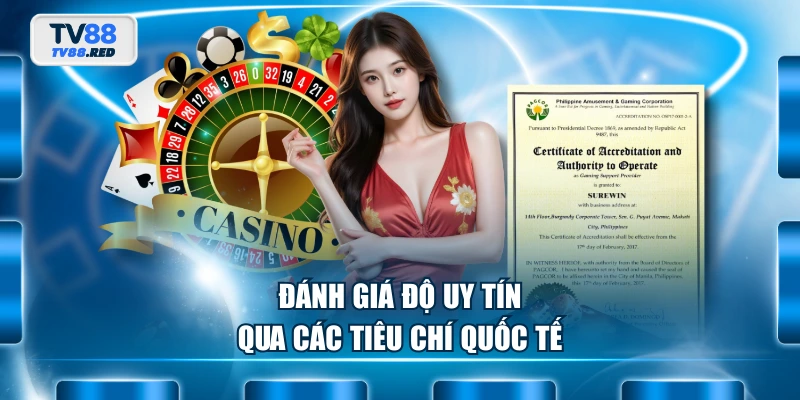 Đánh giá độ uy tín qua các tiêu chí quốc tế