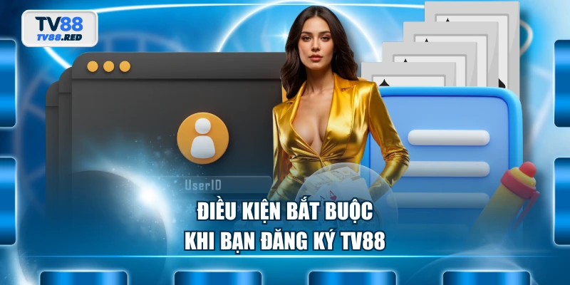 Đăng Ký TV88 - Hành Trình Cá Cược Bắt Đầu Chỉ Với 3 Bước 2 Điều kiện bắt buộc khi bạn đăng ký TV88