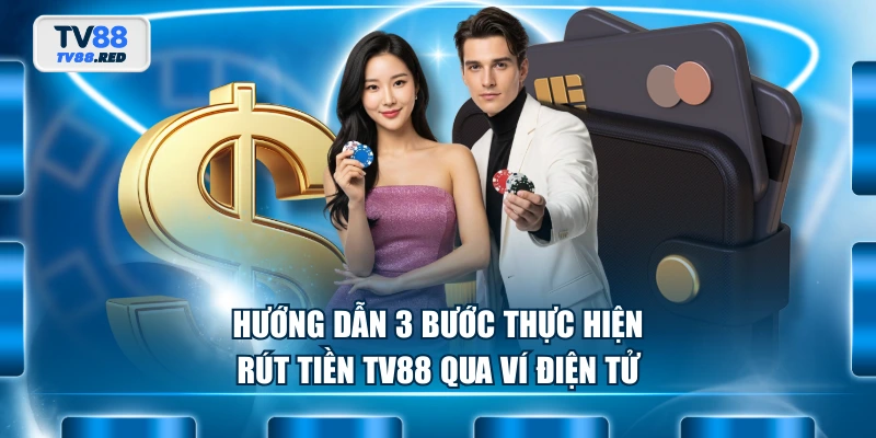 Hướng dẫn 3 bước thực hiện rút tiền TV88 qua ví điện tử